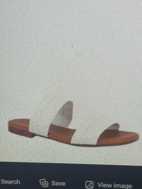 Unity in diversity aquanis  leather white slip on sandals  nwt euro 40/9